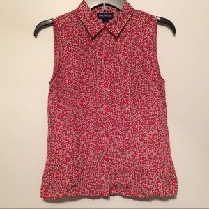 Ann Taylor 100% silk sleeveless blouse